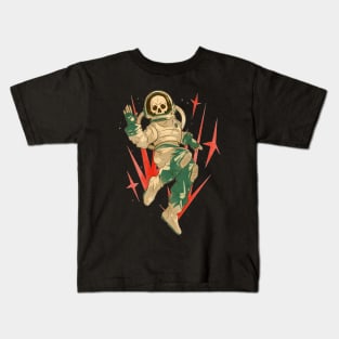 Skeleton Astronaut Kids T-Shirt